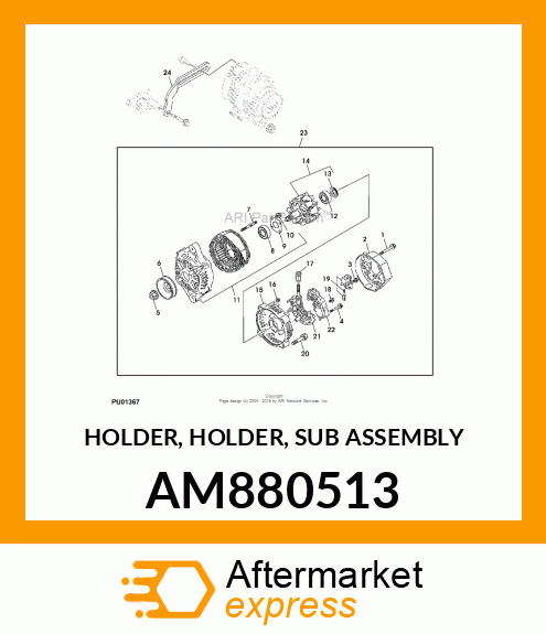 HOLDER, HOLDER, SUB ASSEMBLY AM880513