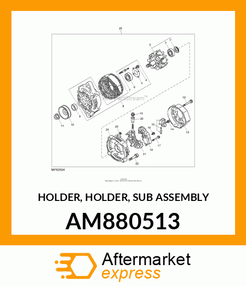 HOLDER, HOLDER, SUB ASSEMBLY AM880513