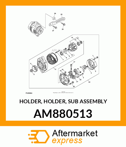 HOLDER, HOLDER, SUB ASSEMBLY AM880513