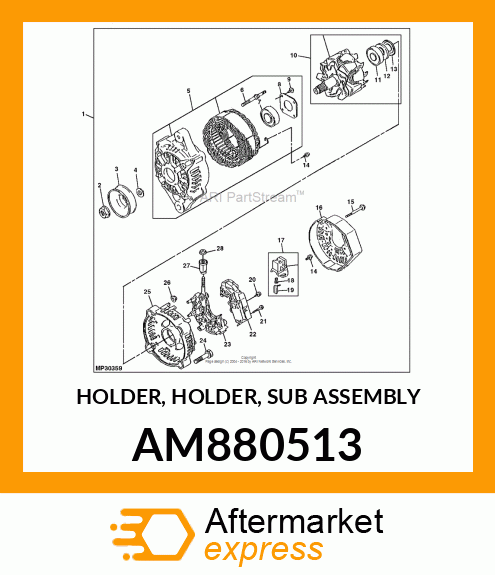 HOLDER, HOLDER, SUB ASSEMBLY AM880513