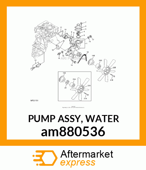 PUMP ASSY, WATER am880536