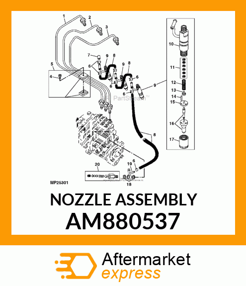 NOZZLE ASSEMBLY AM880537