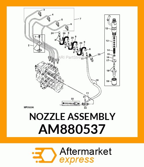 NOZZLE ASSEMBLY AM880537