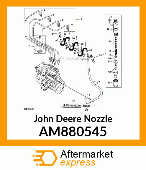 NOZZLE ASSEMBLY, FUEL INJECTION AM880545