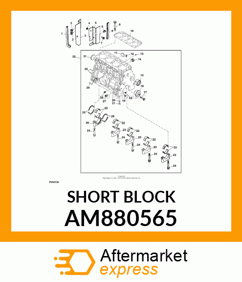 SHORT BLOCK AM880565