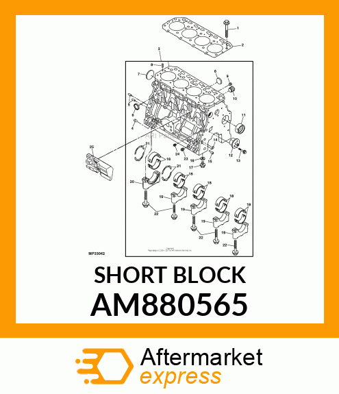 SHORT BLOCK AM880565