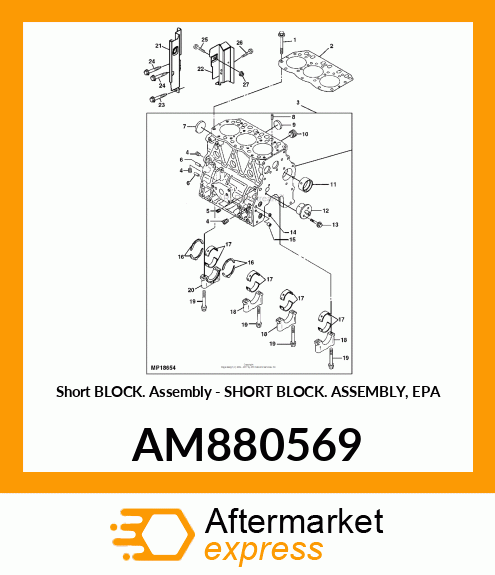 Short Block Assembly AM880569