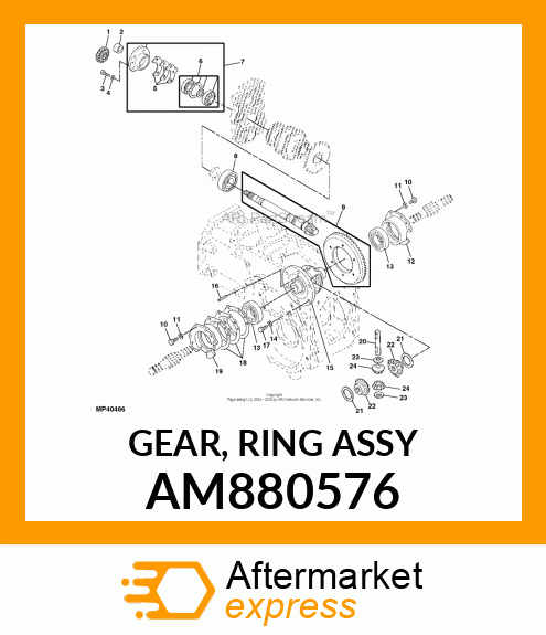 GEAR, RING ASSY AM880576