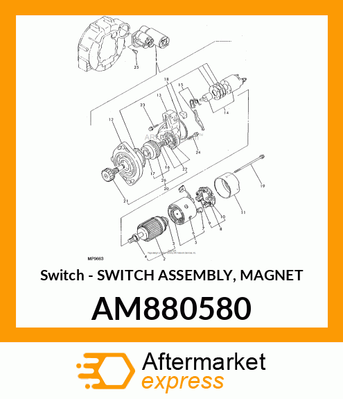 Switch Asm Magnet AM880580