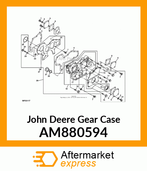 CASE ASSEMBLY, GEAR AM880594