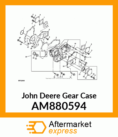 CASE ASSEMBLY, GEAR AM880594