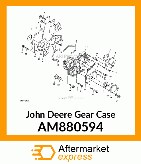 CASE ASSEMBLY, GEAR AM880594