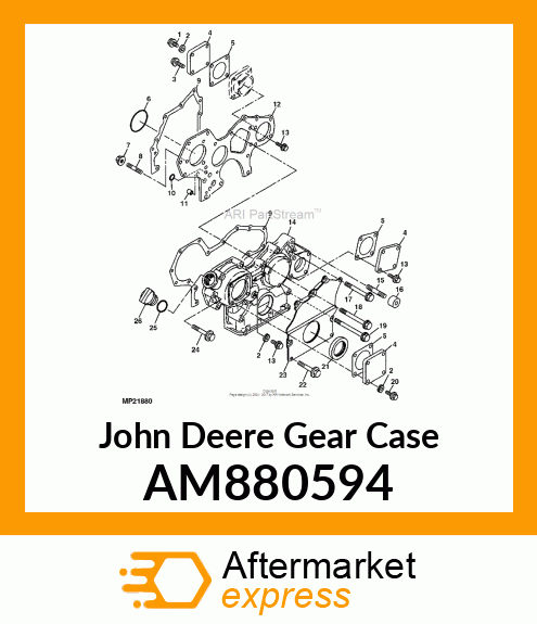 CASE ASSEMBLY, GEAR AM880594