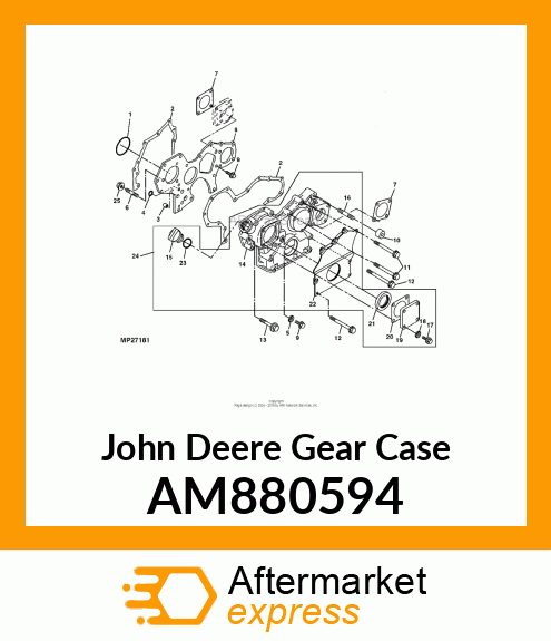 CASE ASSEMBLY, GEAR AM880594