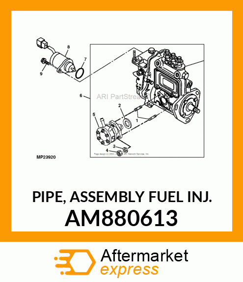 PIPE, ASSEMBLY FUEL INJ. AM880613