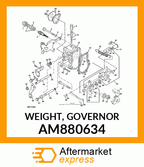 WEIGHT, GOVERNOR AM880634