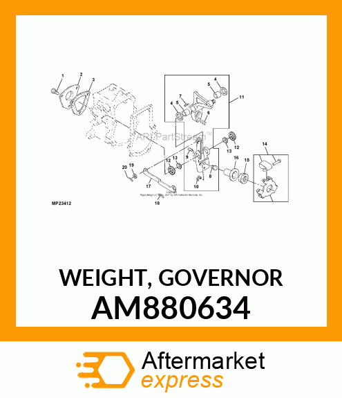 WEIGHT, GOVERNOR AM880634