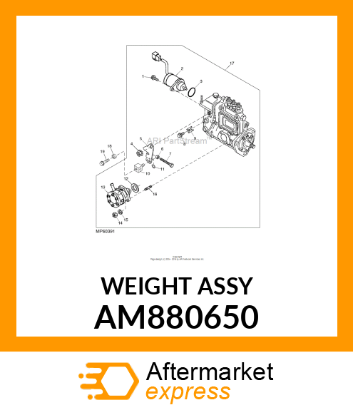 WEIGHT ASSY AM880650