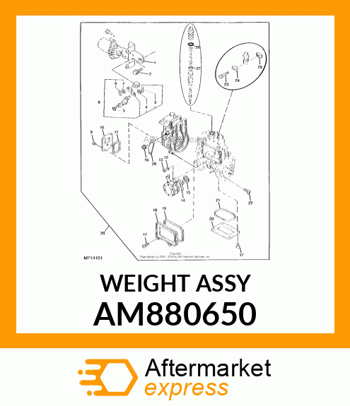 WEIGHT ASSY AM880650