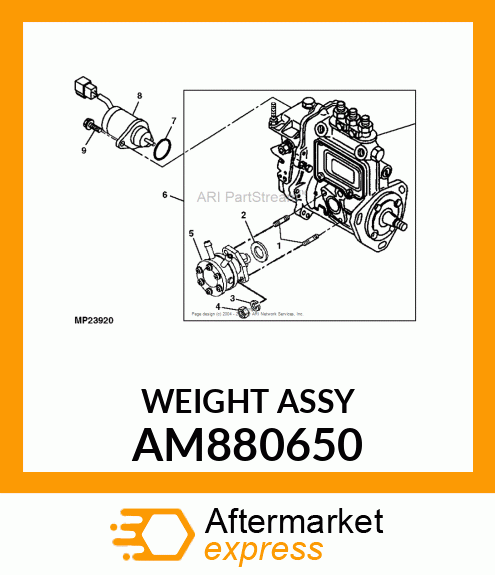 WEIGHT ASSY AM880650