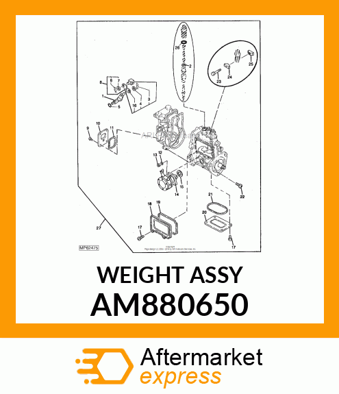 WEIGHT ASSY AM880650