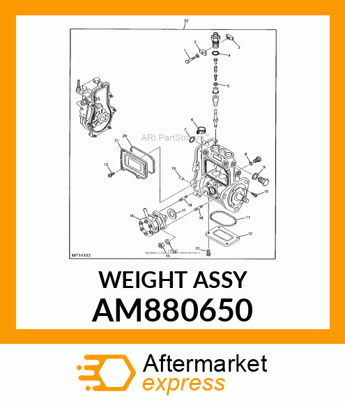 WEIGHT ASSY AM880650