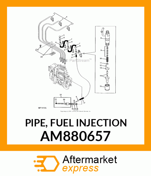 PIPE, FUEL INJECTION AM880657