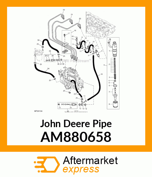 PIPE, FUEL INJECTION AM880658