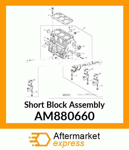 Short Block Assembly AM880660