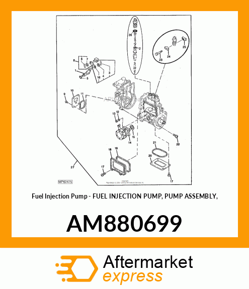 Fuel Injection Pump AM880699