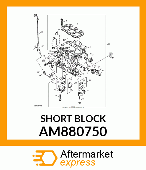 SHORT BLOCK AM880750