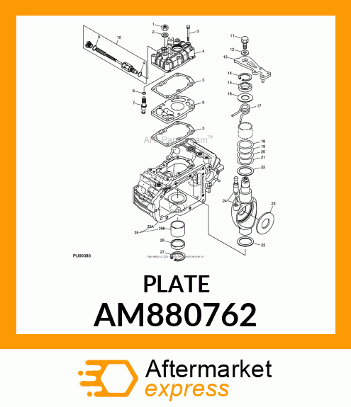 PLATE AM880762