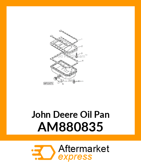 PAN ASSEMBLY, OIL AM880835