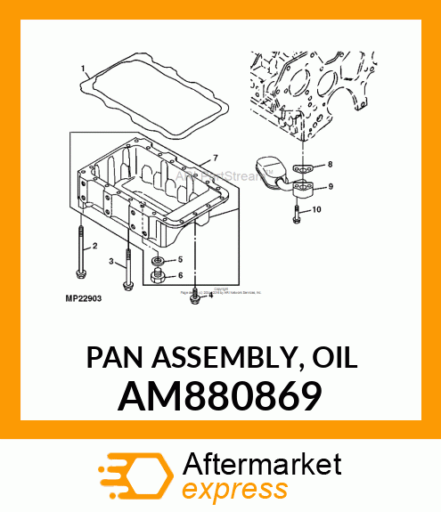 OIL PAN, PAN ASSEMBLY, OIL AM880869