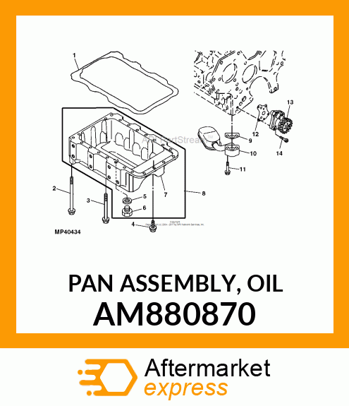 PAN ASSEMBLY, OIL AM880870