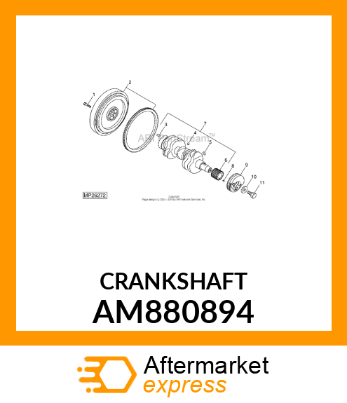 CRANKSHAFT, ASSEMBLY AM880894