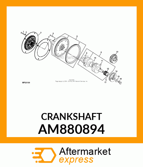 CRANKSHAFT, ASSEMBLY AM880894