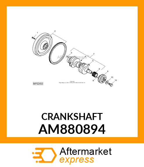 CRANKSHAFT, ASSEMBLY AM880894