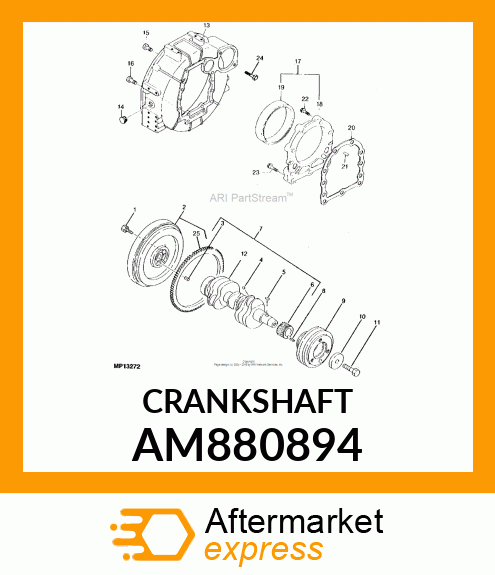 CRANKSHAFT, ASSEMBLY AM880894