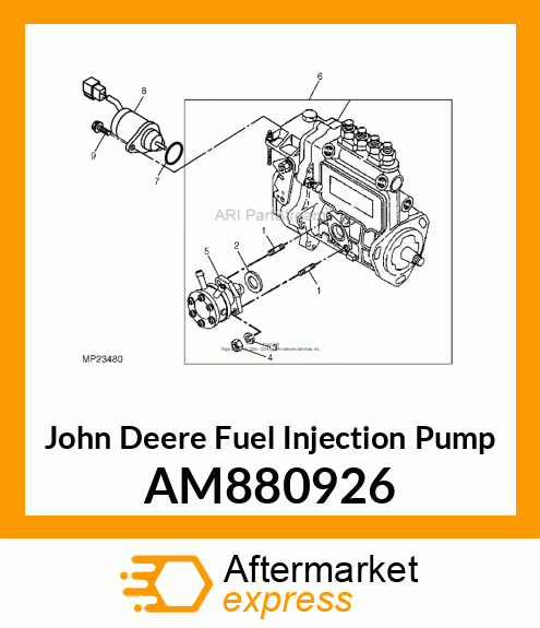 FUEL INJECTION PUMP, PUMP ASSEMBLY, AM880926