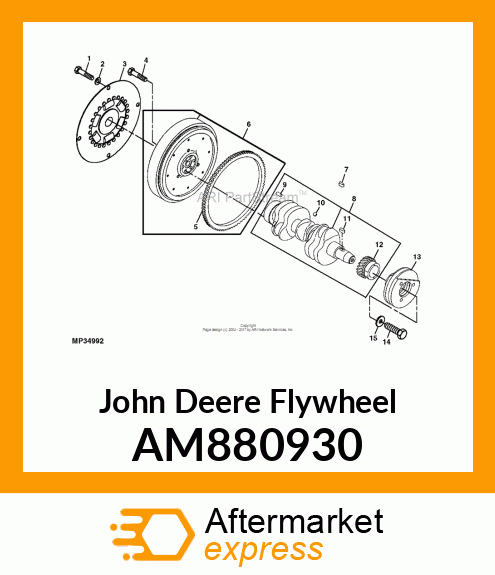 FLYWHEEL, ASSEMBLY AM880930