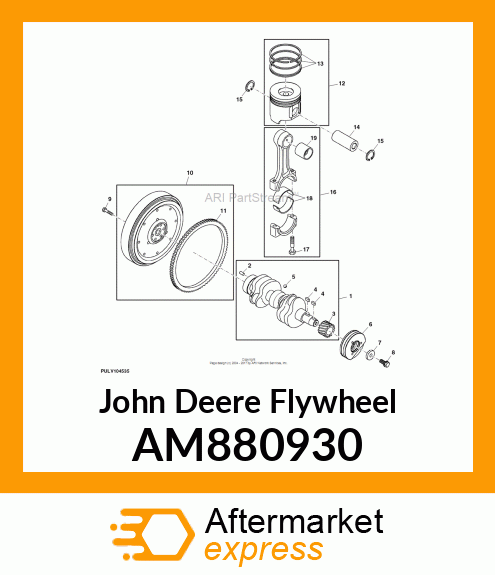 FLYWHEEL, ASSEMBLY AM880930