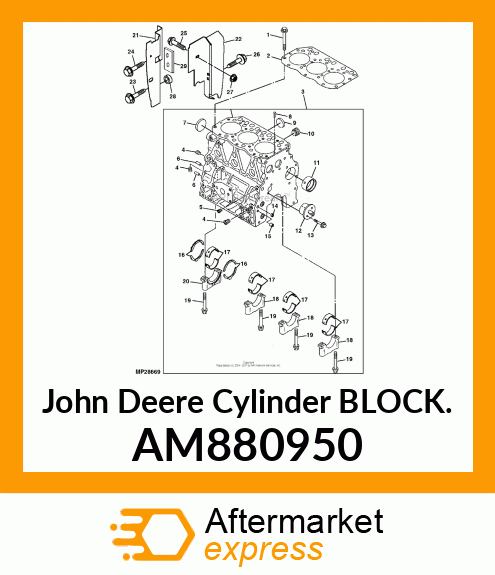 BLOCK, CYLINDER ASSY AM880950