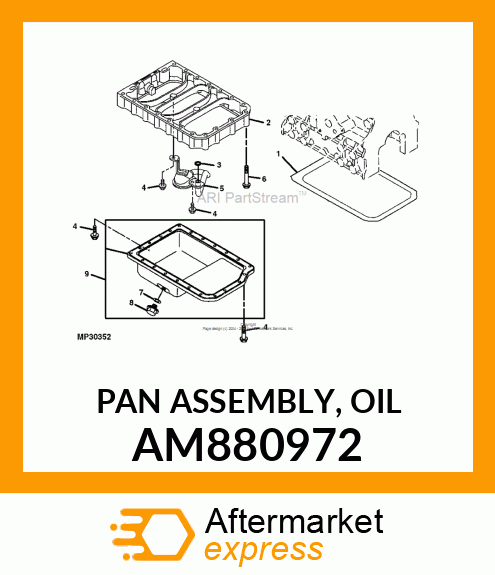 PAN ASSEMBLY, OIL AM880972