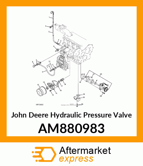 VALVE ASSEMBLY, OIL PRESSURE AM880983