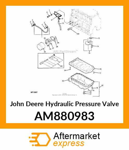 VALVE ASSEMBLY, OIL PRESSURE AM880983