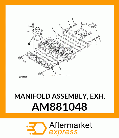 MANIFOLD ASSEMBLY, EXH. AM881048