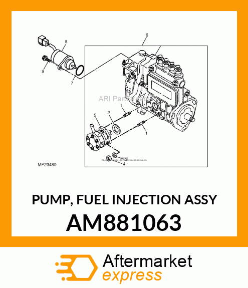 PUMP, FUEL INJECTION ASSY AM881063