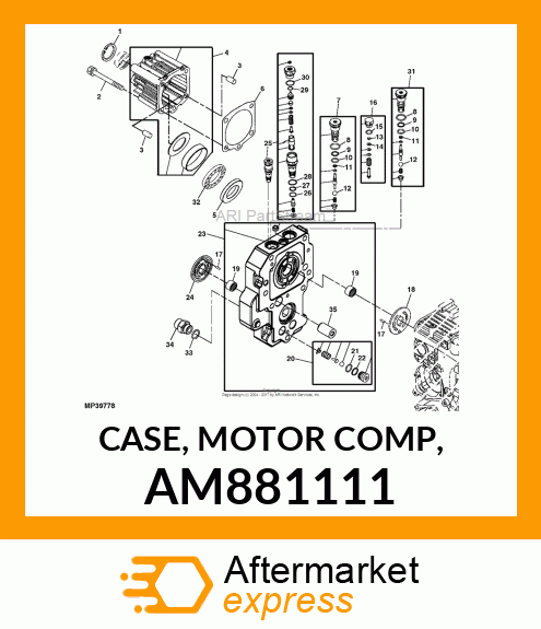 CASE, MOTOR COMP, AM881111