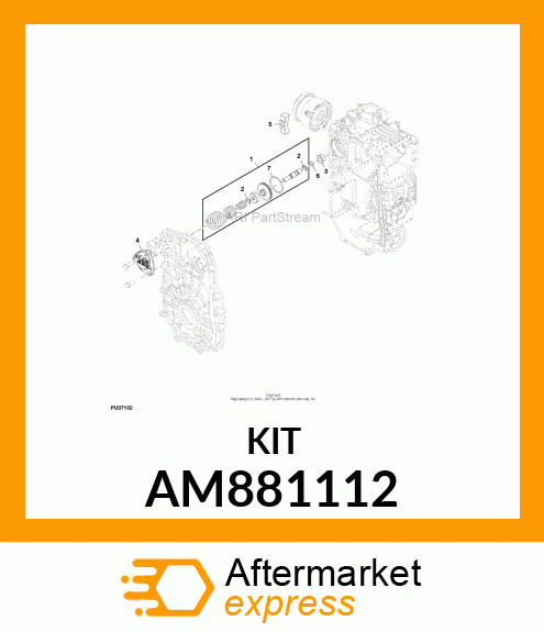 KIT, PTO BRAKE AM881112